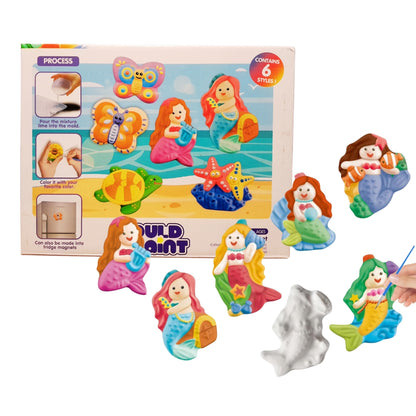 Set de Manualidades Sirenas "Mould & Paint" - Moldea y Pinta
