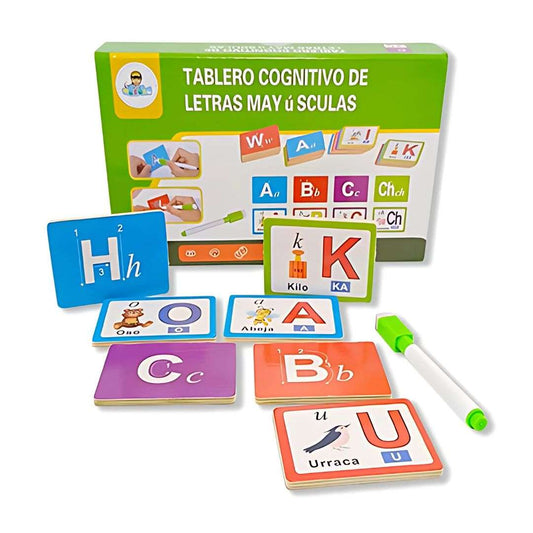 Tablero Cognitivo de Letras Mayúsculas y Minúsculas