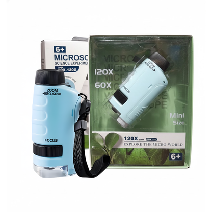Microscopio Portátil 60x a 120x - Exploración Científica desde Casa
